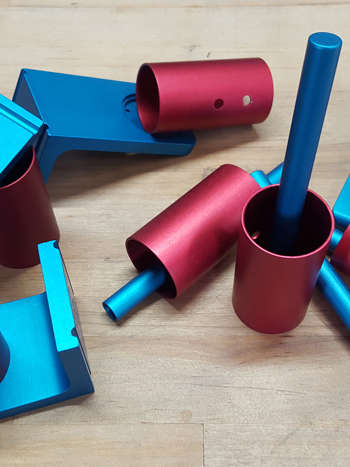 Aluminum colored anodizing